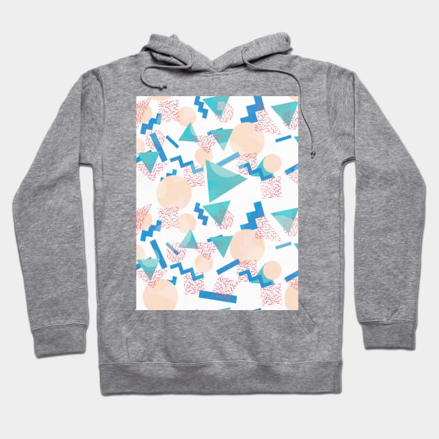 90's Pastel Geometric Pattern Hoodie by Tobe_Fonseca